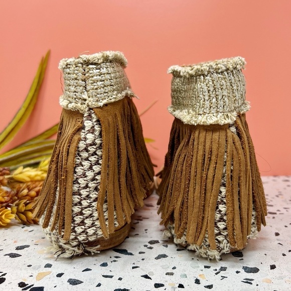 NEW Karma Of Charme x Free People Women’s Boho Fringe Tassel Sandals Sz 40 - Picture 6 of 7